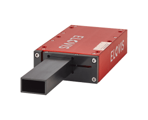 El sensor µSPEED con el tubo de protección láser